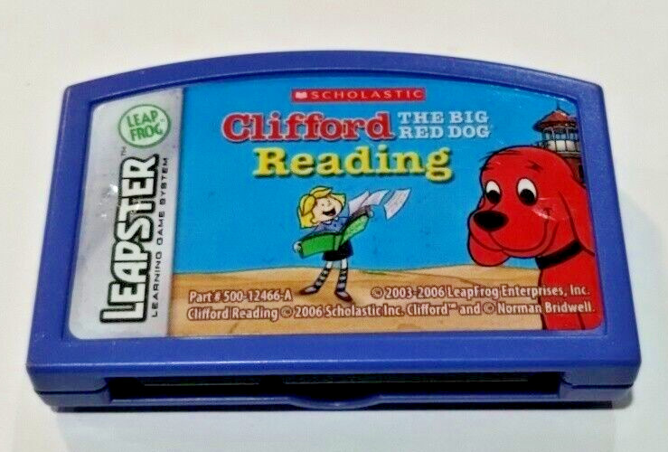 Leap Frog Leapster Clifford The Big Red Dog Reading Network Game Cartridge Only