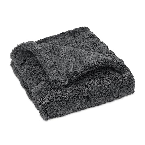 Car Drying Towel, Premium Microfiber Towels for Cars, 1000GSM, 18" x 24" Grey