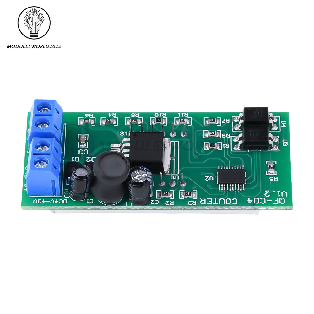 DC4-40V Digital Display 4-bit 0-9999 Counter Module with Data Memory Function