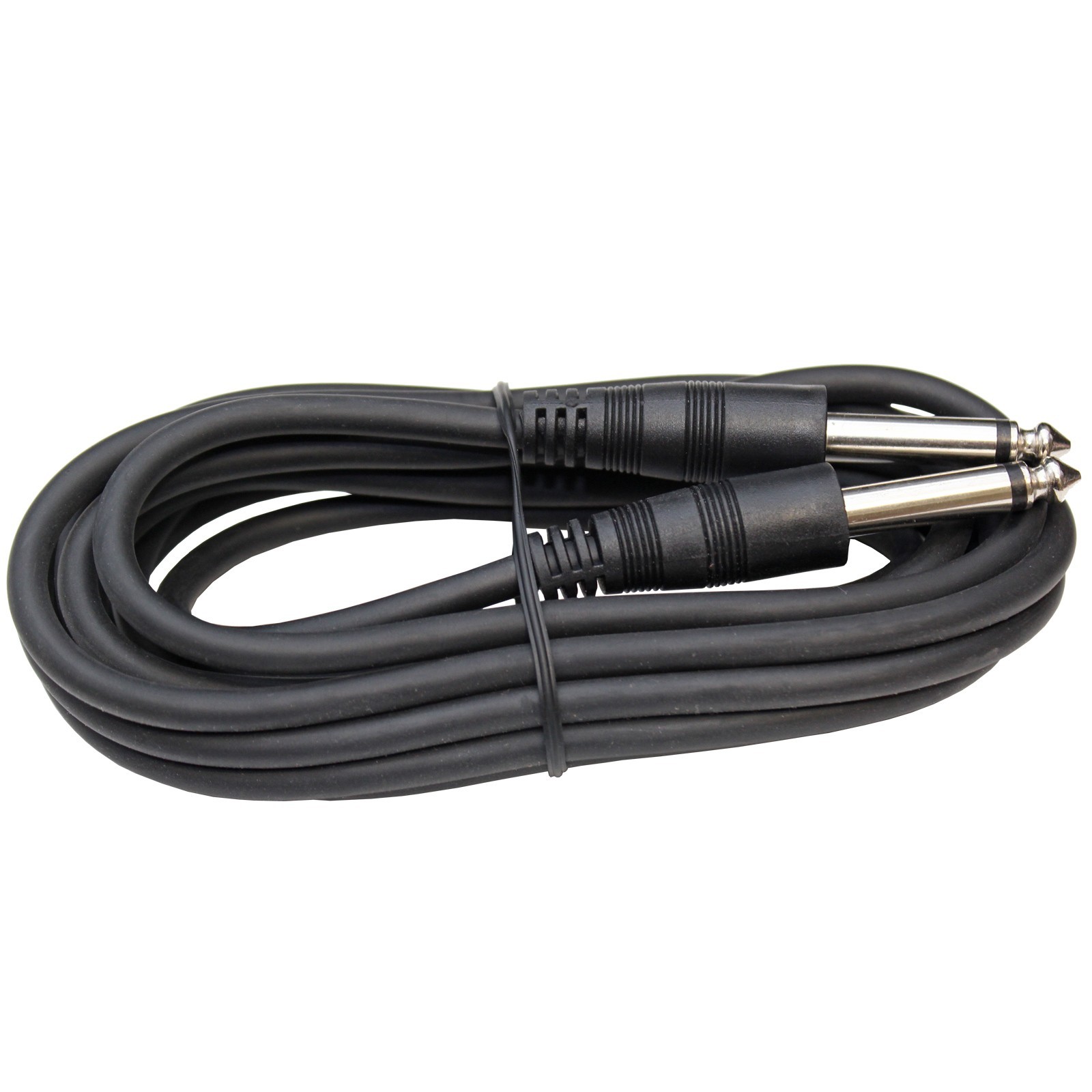 6 ft foot feet straight 1/4 guitar to effects fx pedal PA patch cable cord BLACK