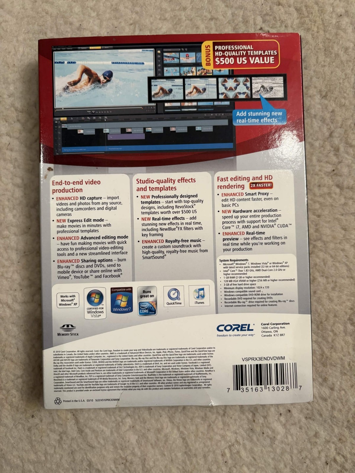 Corel VideoStudio Pro X3 High-Speed HD Video Editing & Production Software