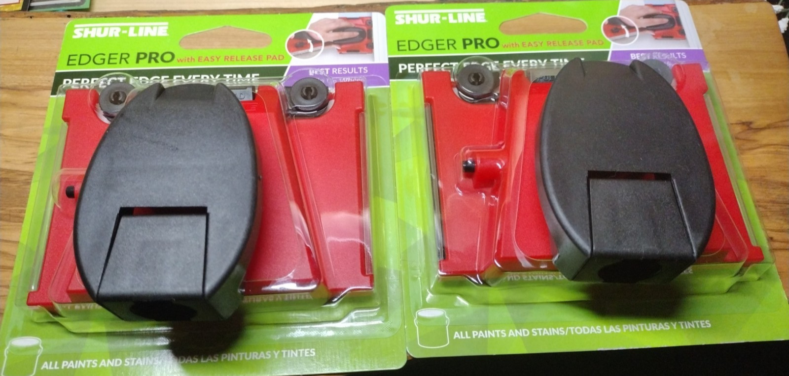 SHUR-LINE Edger PRO x2 - Paint Edger Premium Select Paint Trimmer w/ Release Pad