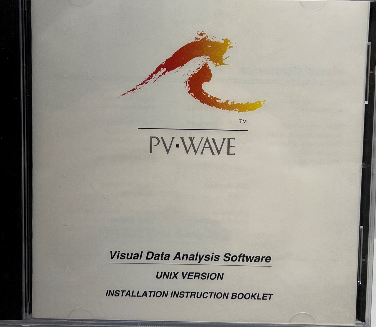 PV-Wave Visual Data Analysis Software Unix Version