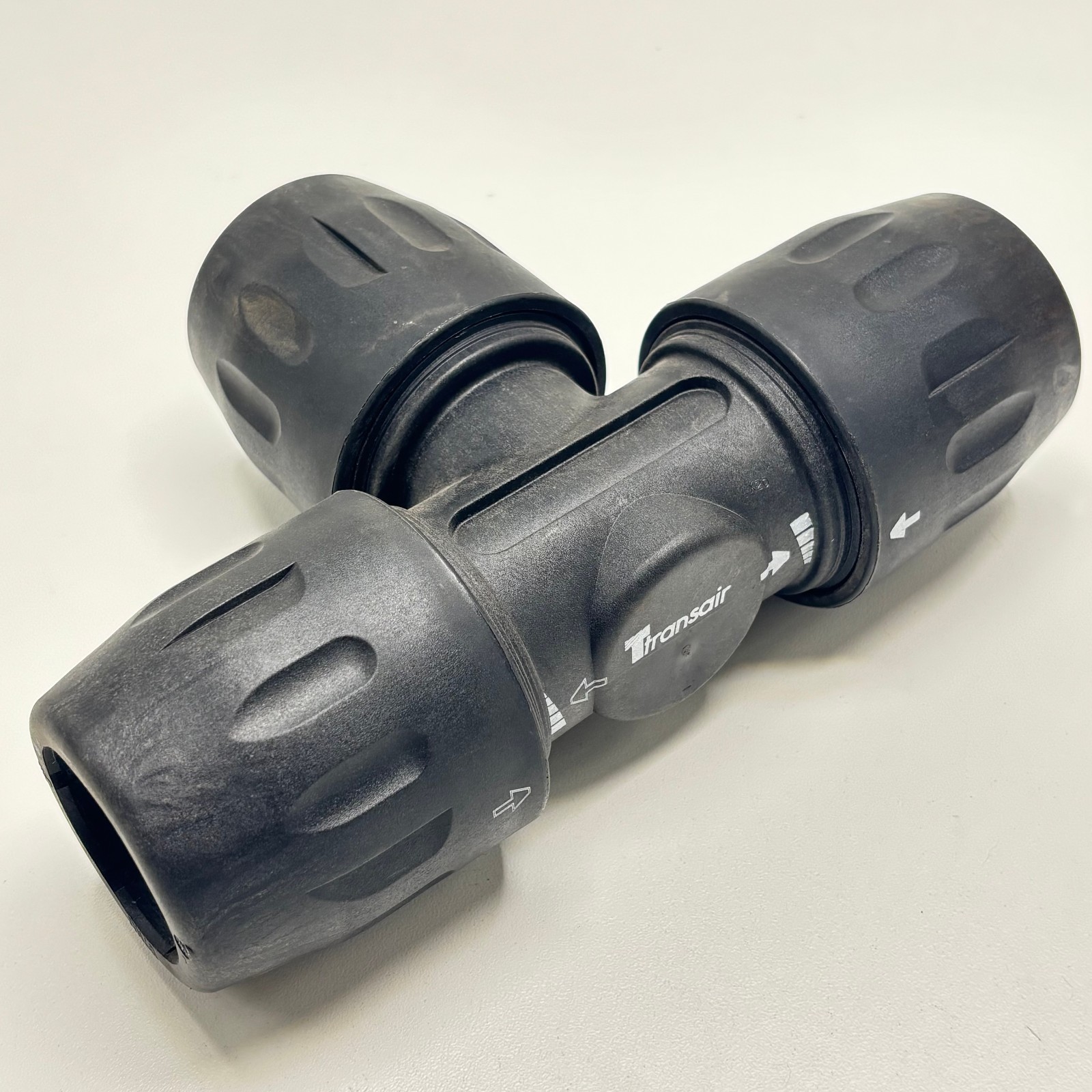 TRANSAIR 6604 40 00 Tube Fitting,Equal Tee,For 40mm Tubing