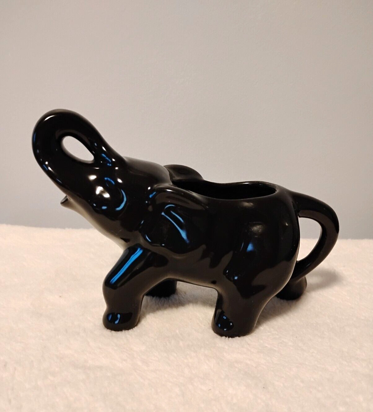 Elephant Planter Black By Home Essentials  6.75" Long