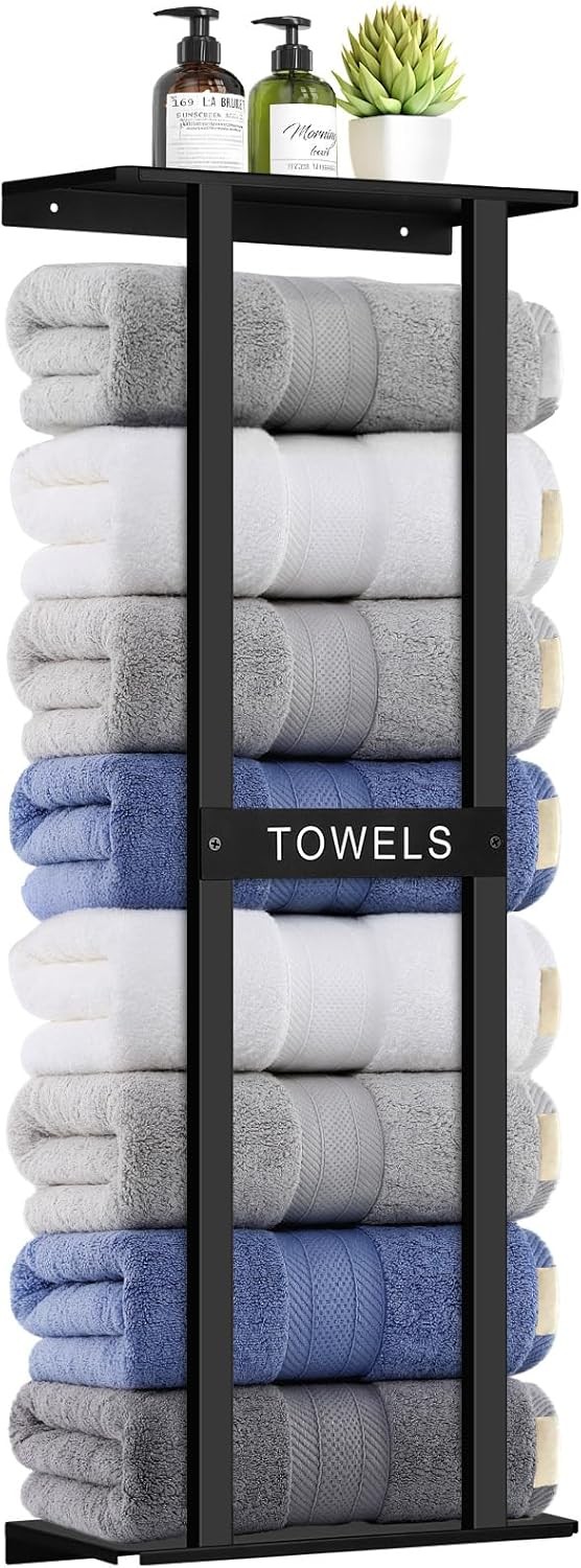 Bathroom Towel Storage Rack, Wall Mounted Bathroom Towel Rack, 30 inch Heavy Dut