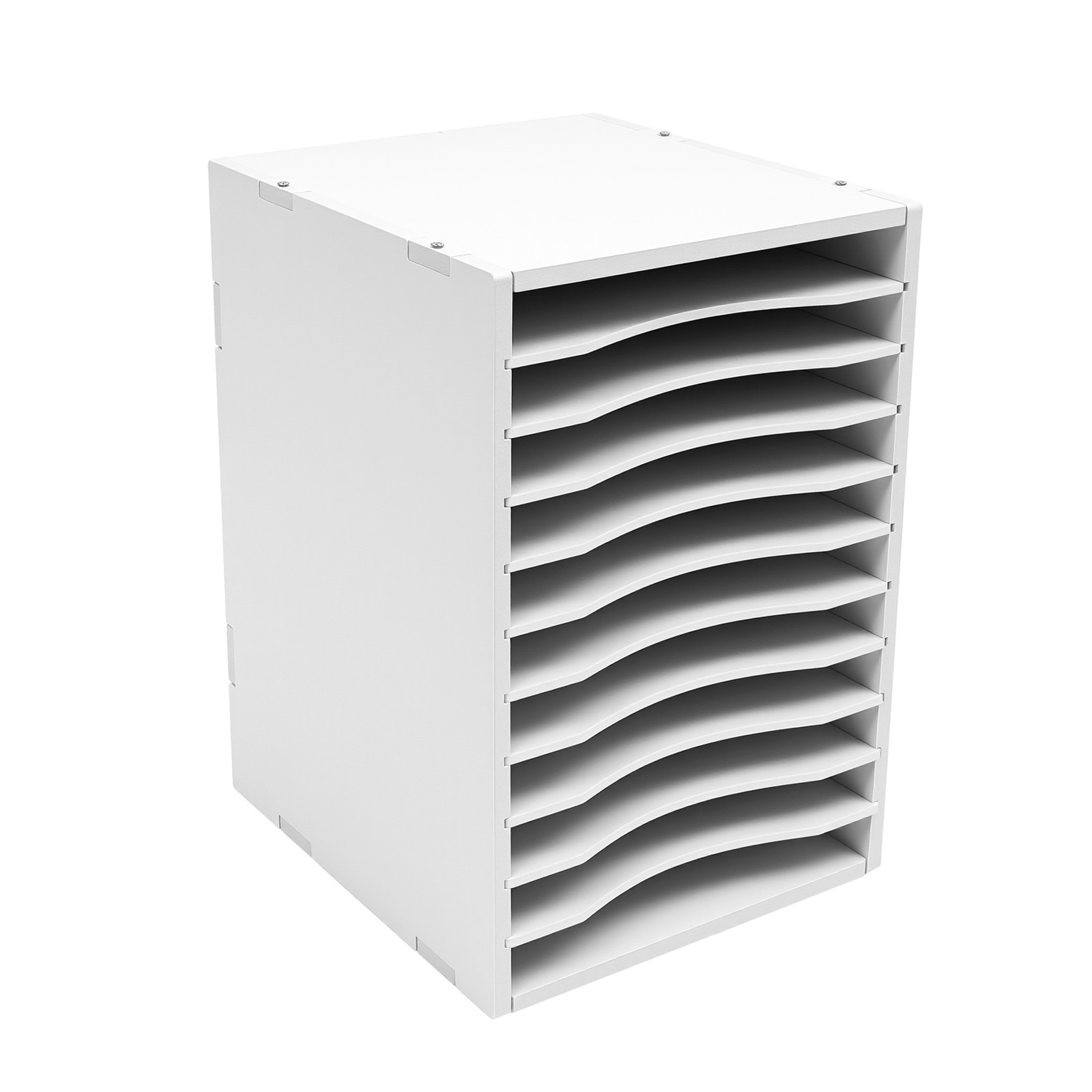Vertical Desktop Sorter 11-Compartments Paper Storage Holder Document Organizer