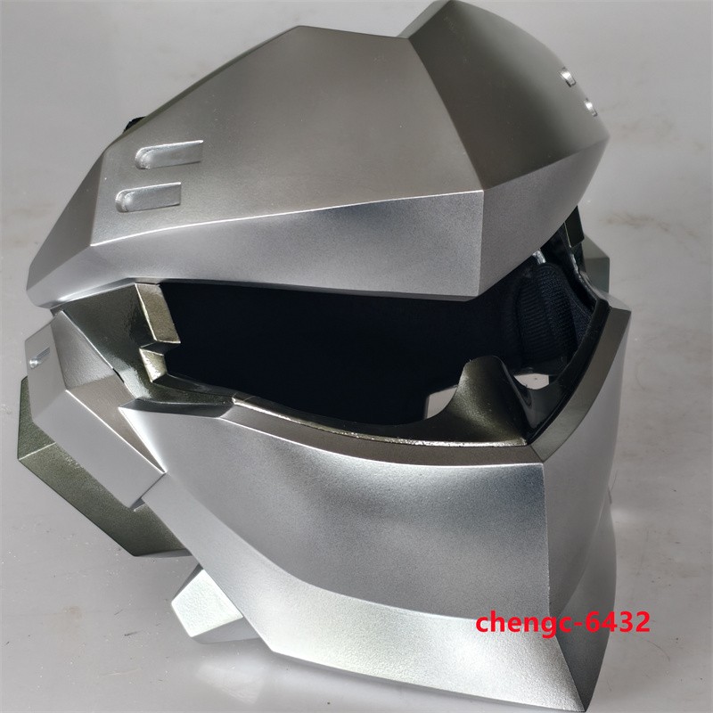 Overwatch OW Shimada Genji FRP Handmade Full Face Mask Helmet Cosplay Halloween