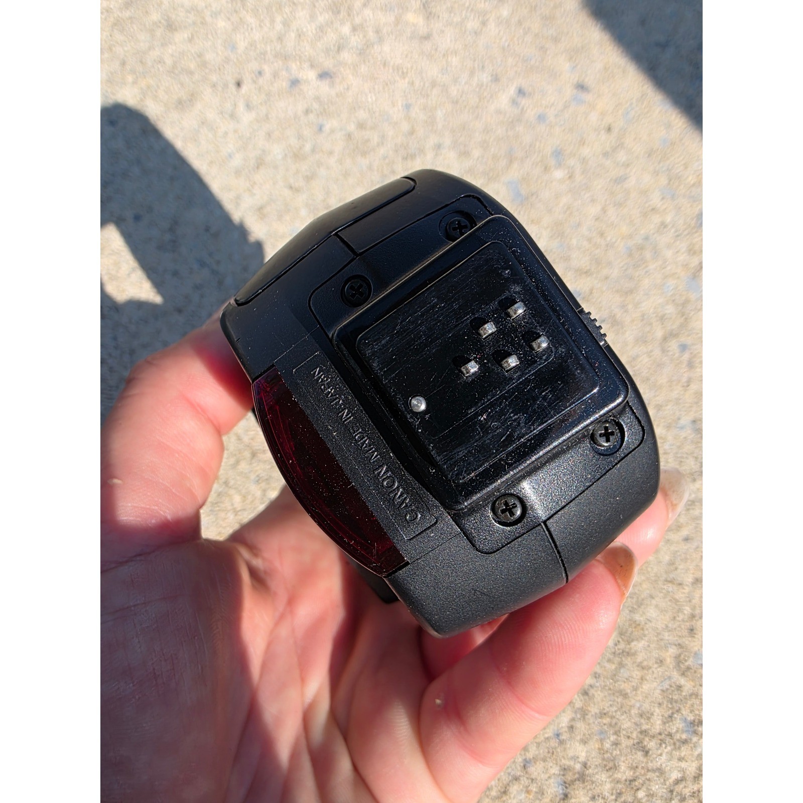 Canon Speedlite 220EX External Camera Flash E-TTL Black Made in Japan