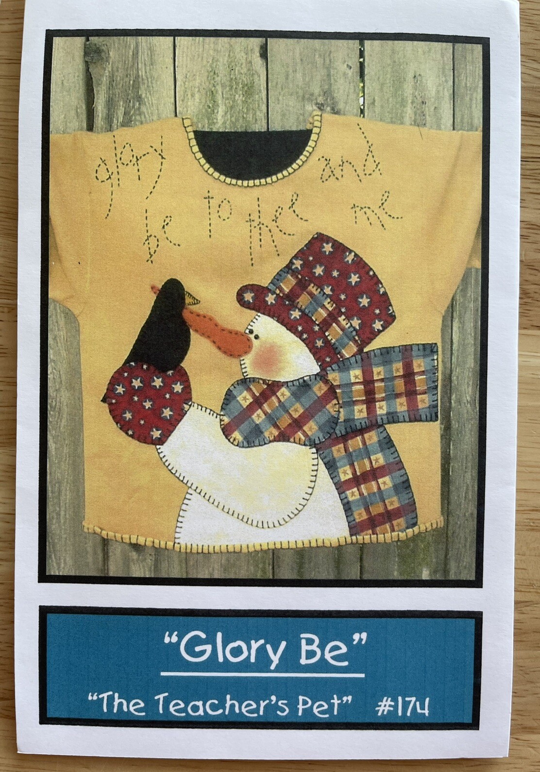 Glory Be Sweatshirt Sewing Craft Pattern With Fabric By The Teachers Pet