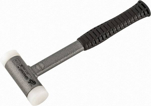 HALDER (3377.035) Dead Blow Hammer: 25 oz Nylon Head, Steel Handle, 11-1/2" Long