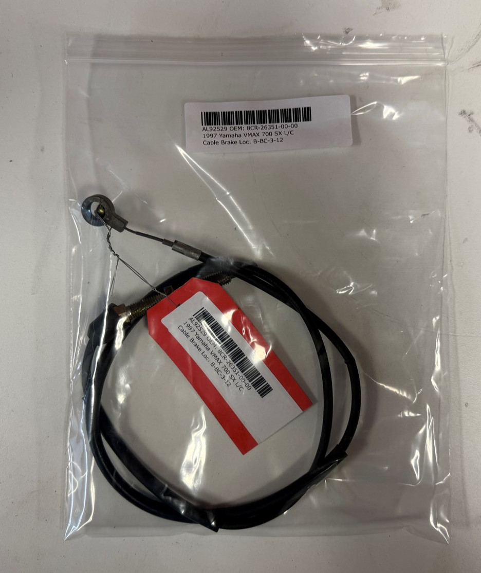 Yamaha Parking Brake Cable 8CR-26351-00-00 Vmax Venture SRX Brake Line