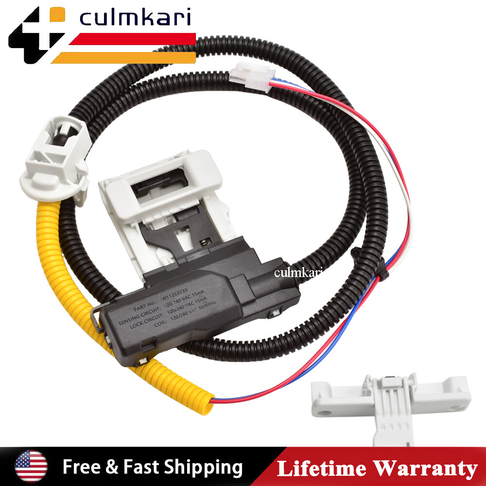 Washer Door Lid Lock w/ Strike For Amana NTW4516FW3 W4519JW0 W4605EW0 W4605EW1