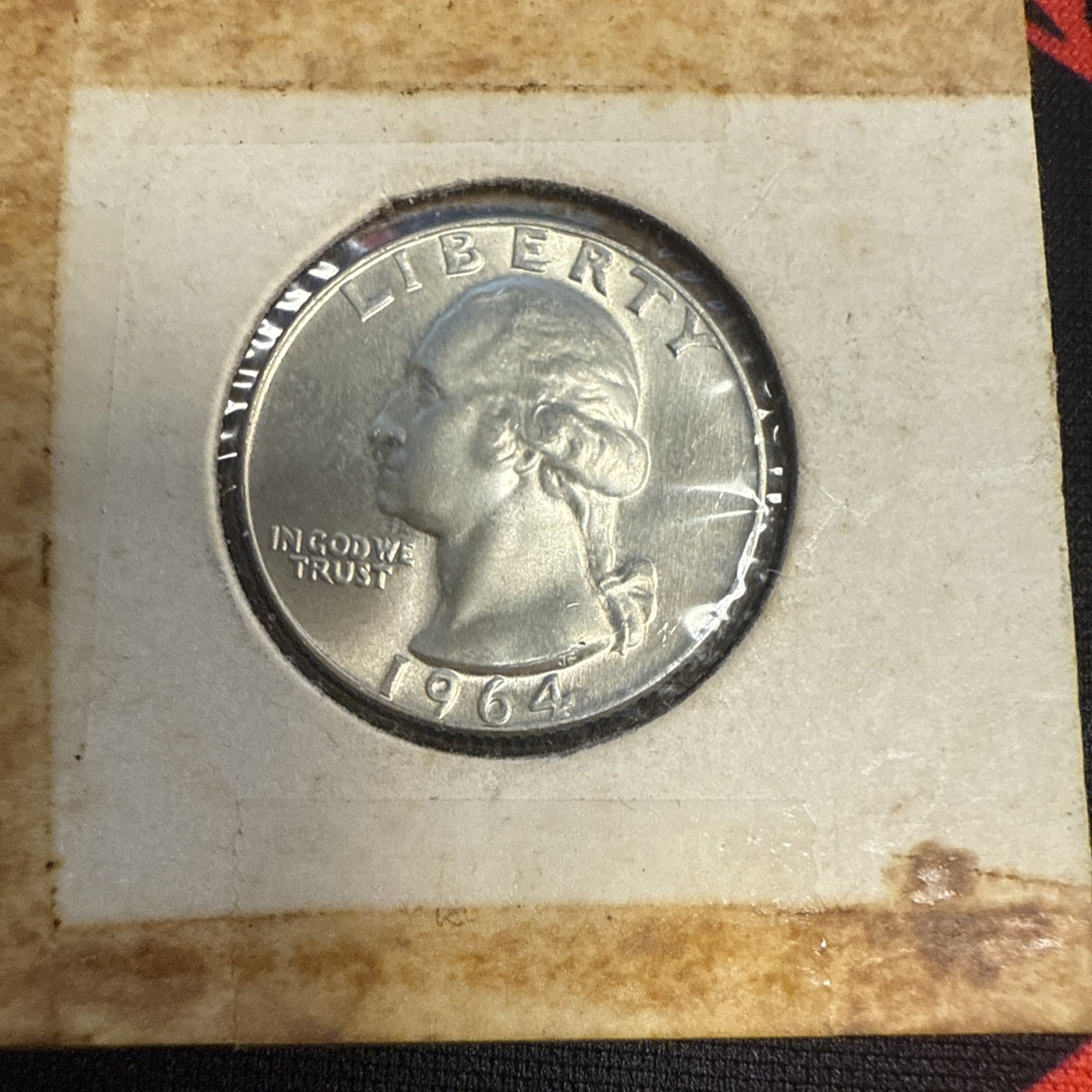 1964-D Brilliant Uncirculated Condition 90% Silver Quarter
