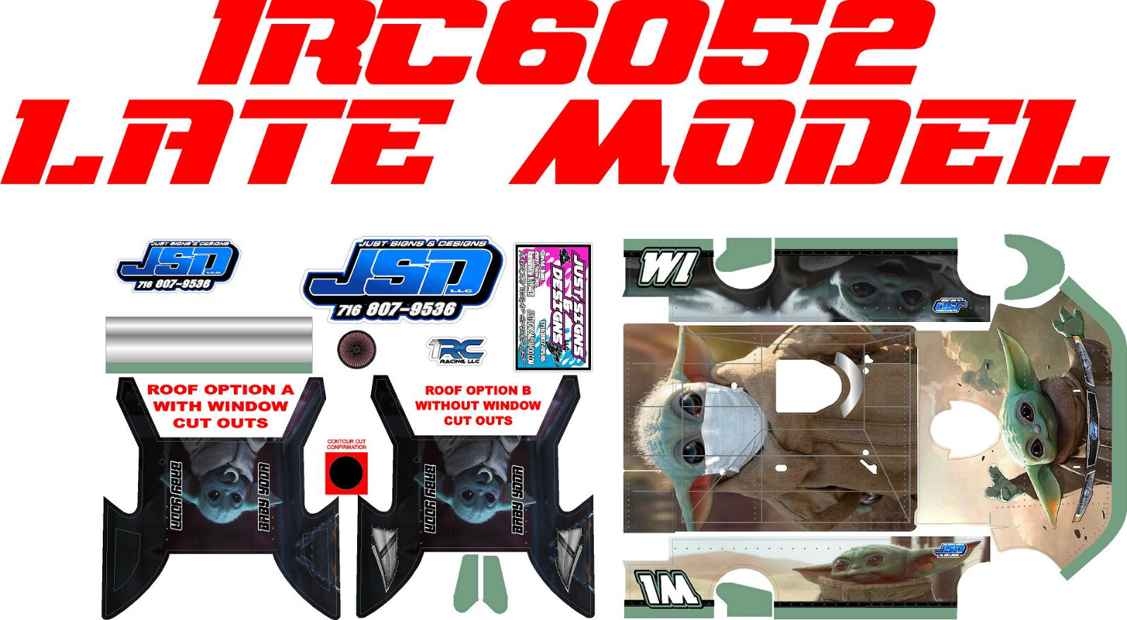 1RC LATE MODEL 1RC6052  WRAP BABY YODA