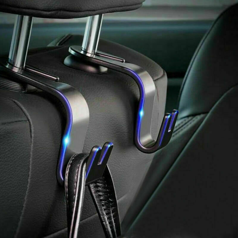 2pcs car seat back headrest hook for cloth grocery bag purse hanger holder hook