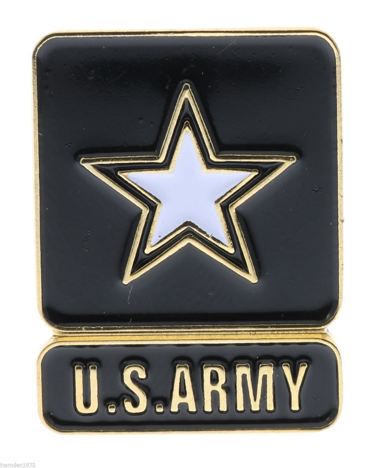 US Army Star Emblem and Text Hat or Lapel Pin H14242 F3D27O