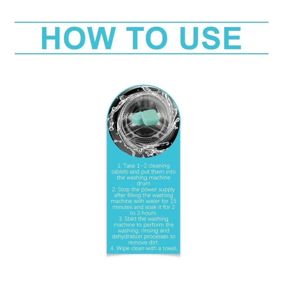 Uproot Clean Washing Machine Cleaner Tablets - 12 Pack