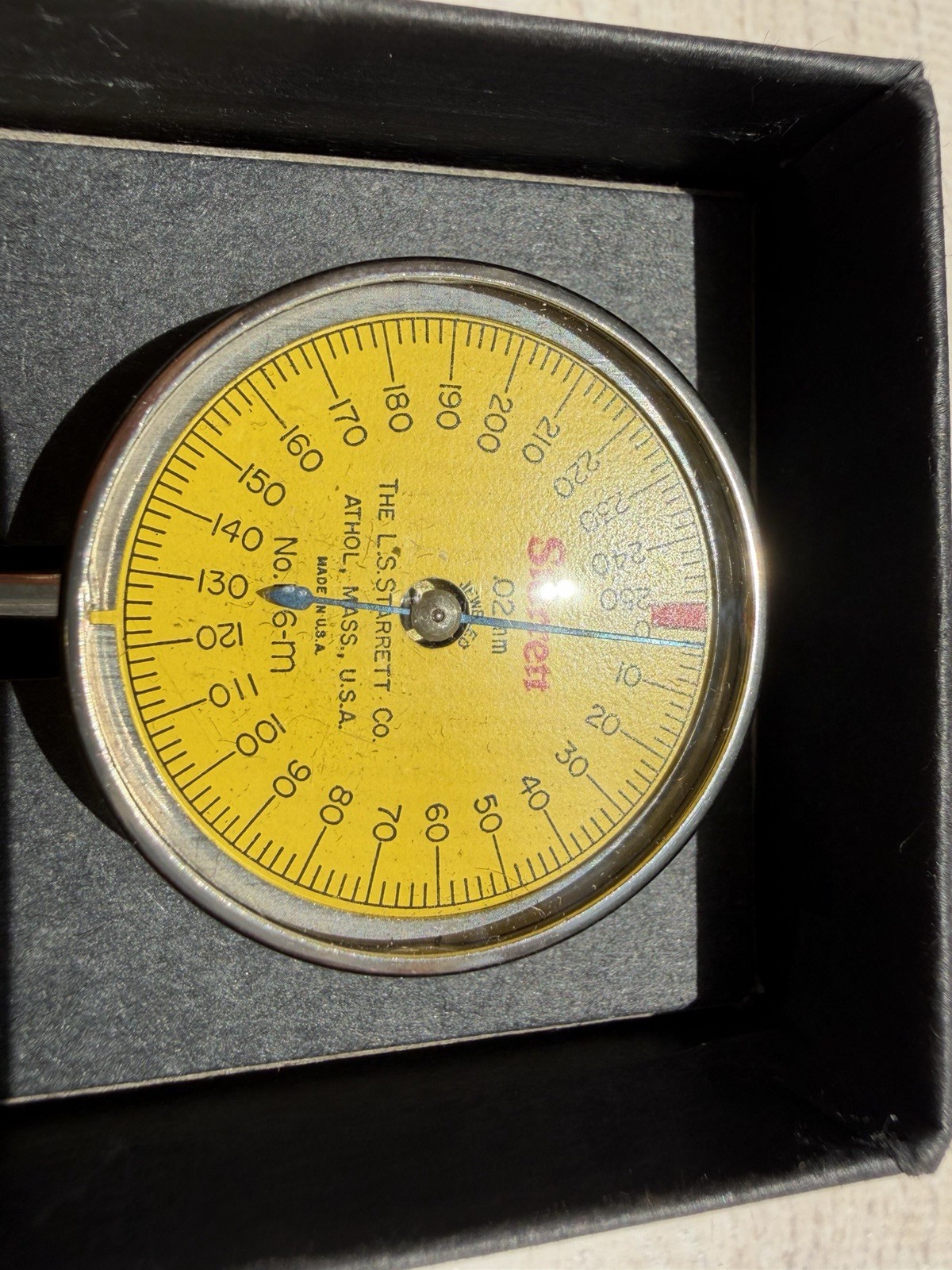 Starrett 196M2B Dial Test Indicator Precision Measurement Gauge Indicator Tool