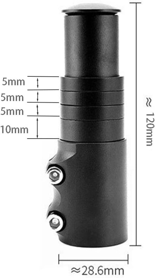 Bike Handlebar Riser Bicycle Fork Stem Raiser Extender Head Up Raiser Aluminu...