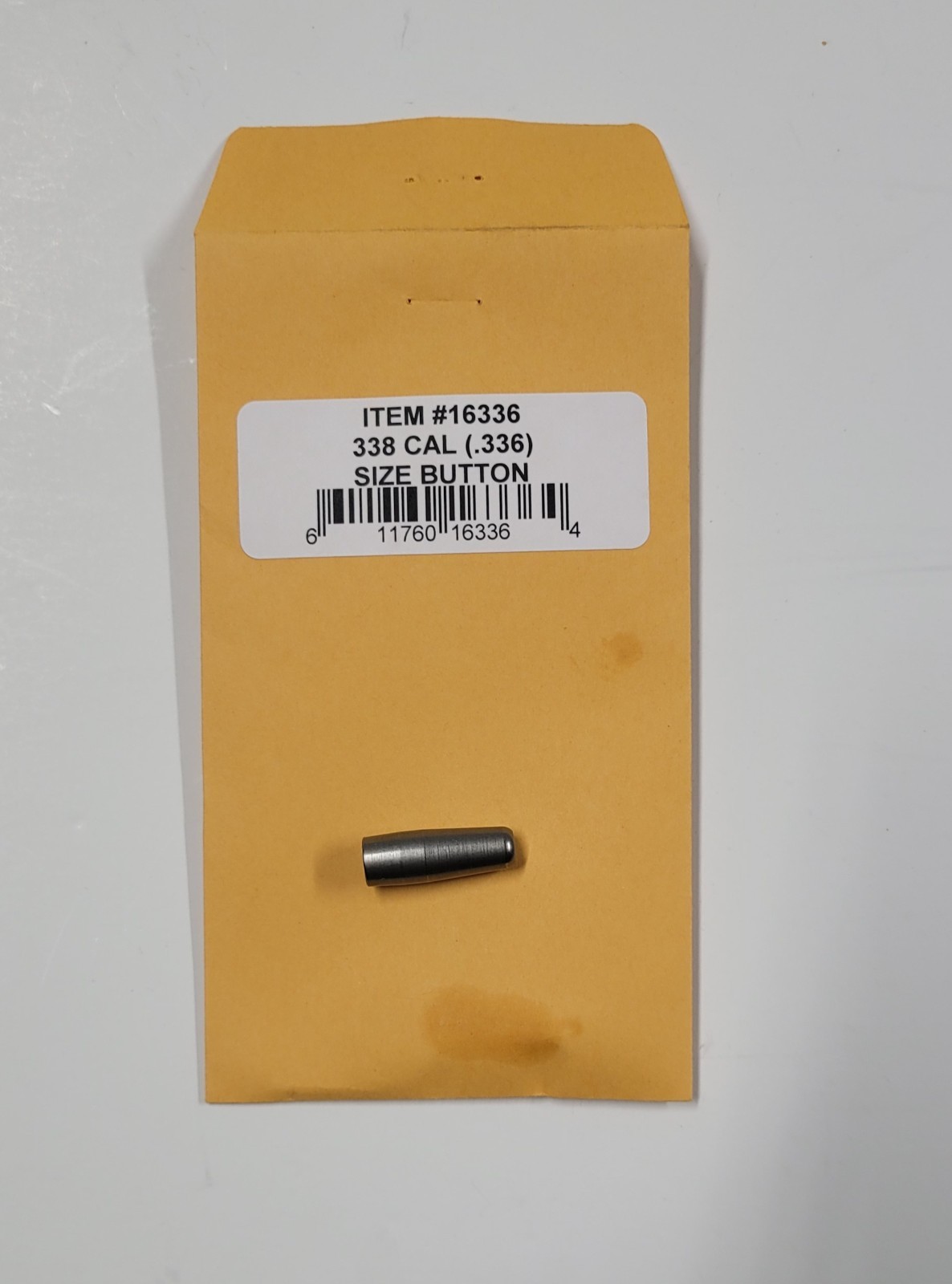 16336 REDDING 338CAL (6.5MM to 338CAL) STEEL SIZE BUTTON - BRAND NEW - FREE SHIP
