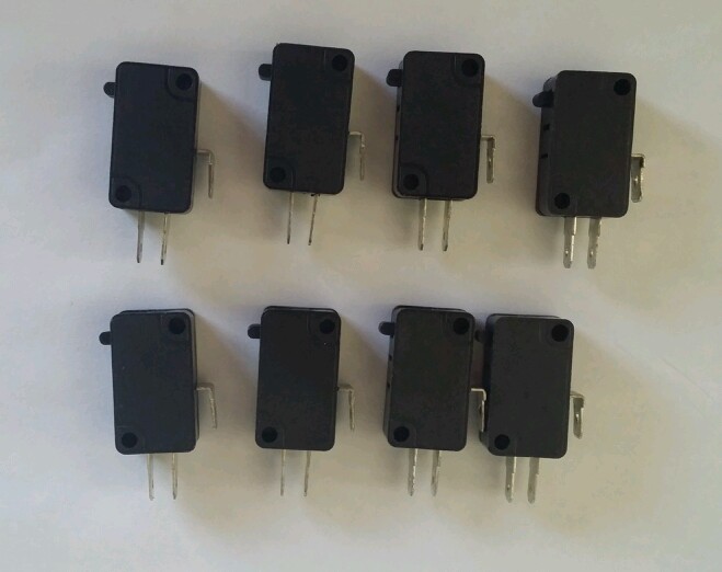 Arcade Push Button bicolor buttons 4 color LOT of 8 with micro switch