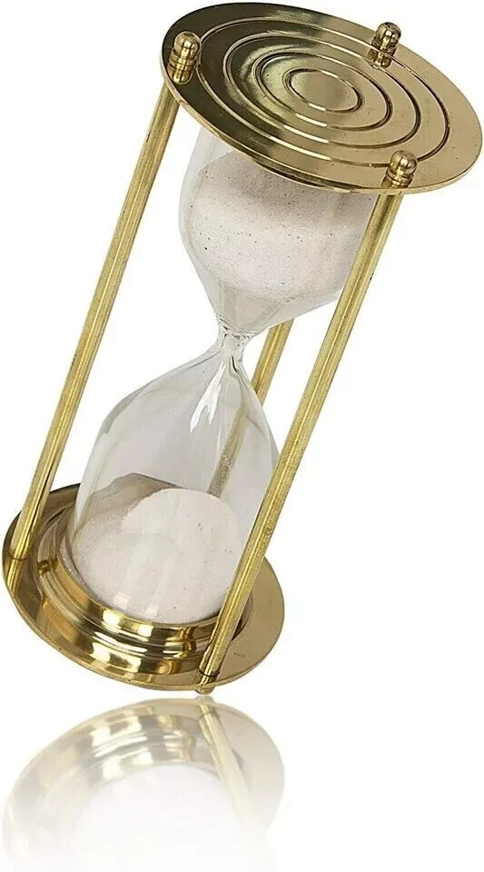 Hour Glass Hourglass Sand Timer Handmade Brass Nautical Antique Maritime