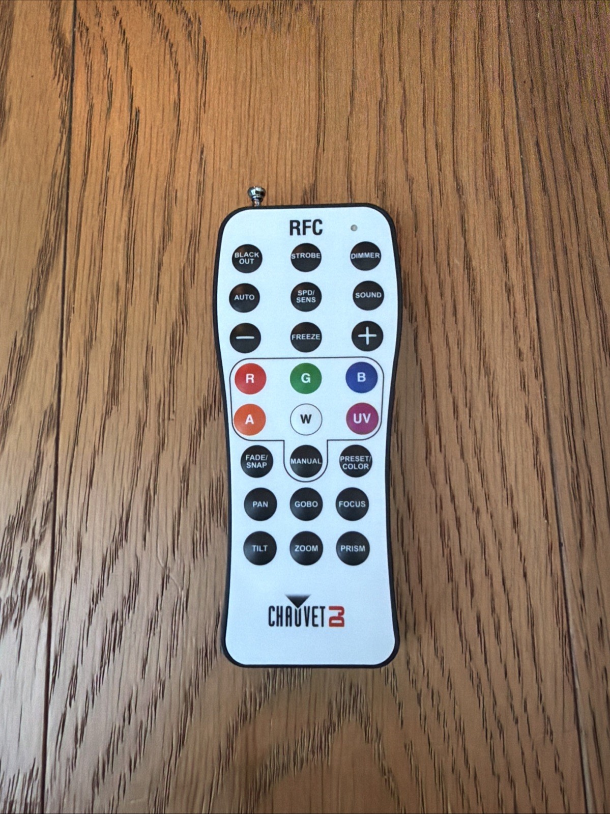 Chauvet DJ RFC Palm-sized remote control for compatible RF-enabled lighting