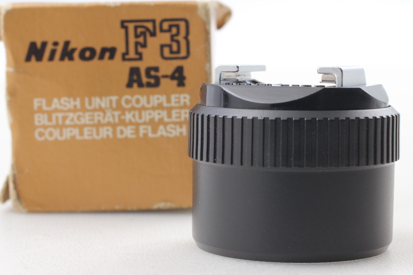 [Almost Unused] Nikon AS-4 Flash Unit Hot Shoe Gun Coupler For F3 HP From JAPAN