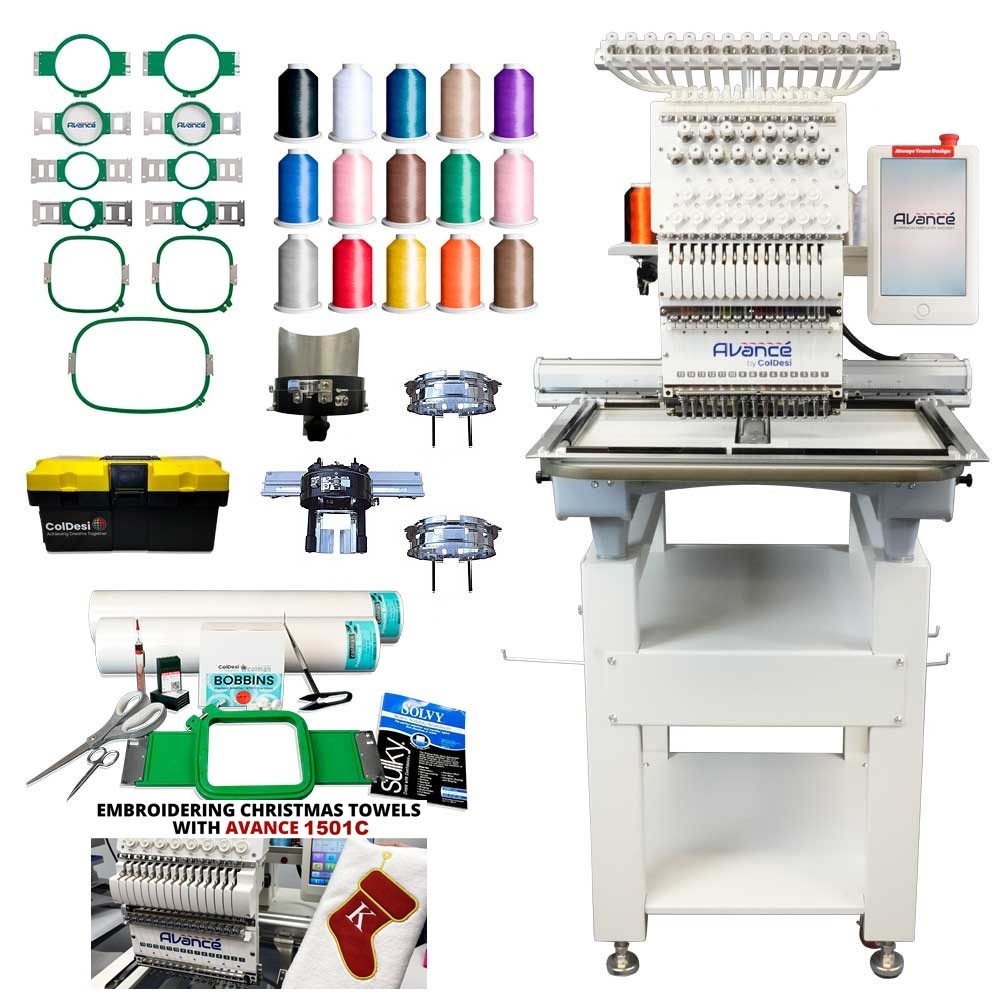 Avance 1501c Commercial Embroidery Machine - ONLY USED A COUPLE TIMES!!