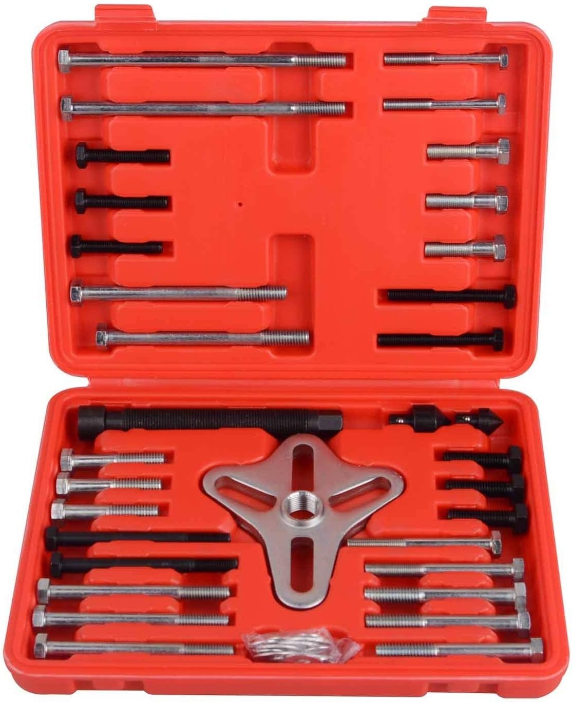 Harmonic Balancer Puller Set, 46 Pcs Flywheel Steering Wheel Puller Kit Gear ...