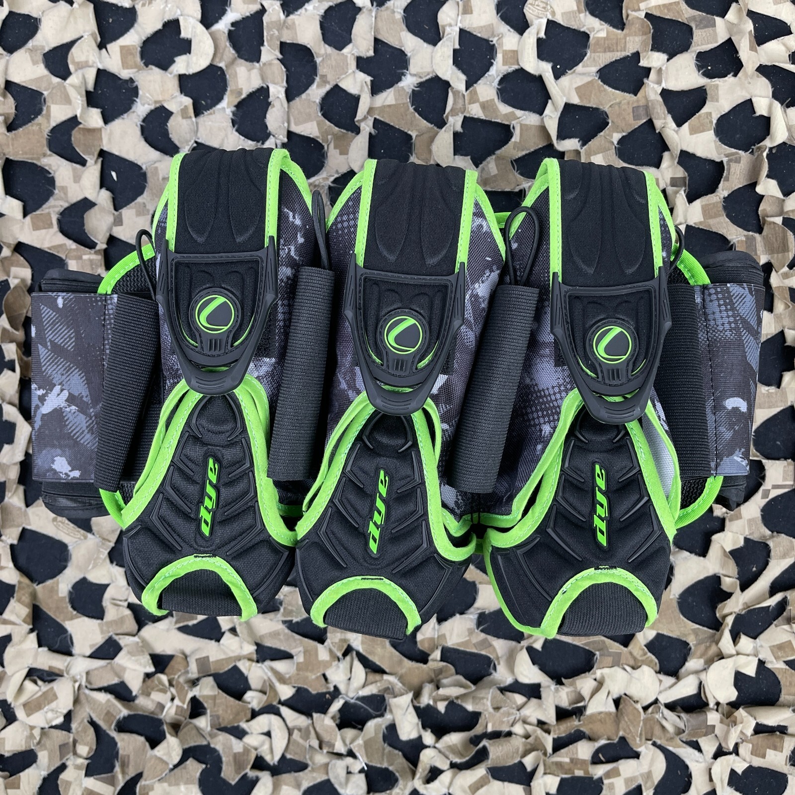 NEW DYE Assault Pack Harness 3+4 - Lime DyeCam