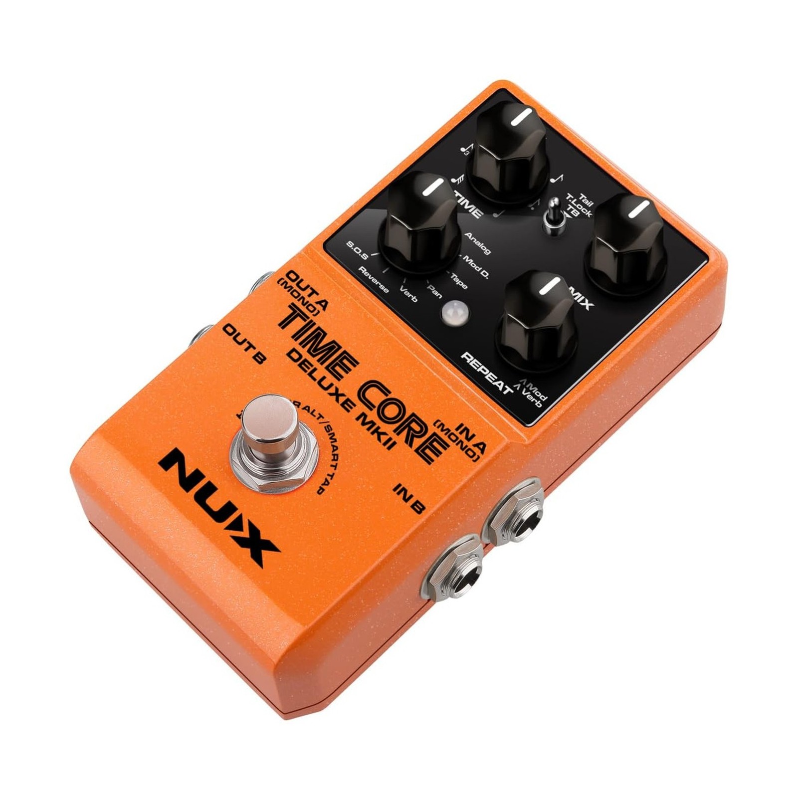 NUX Time Core Deluxe MKII Delay Effect Pedal, 7 Types Delay, 40 Seconds Stere...