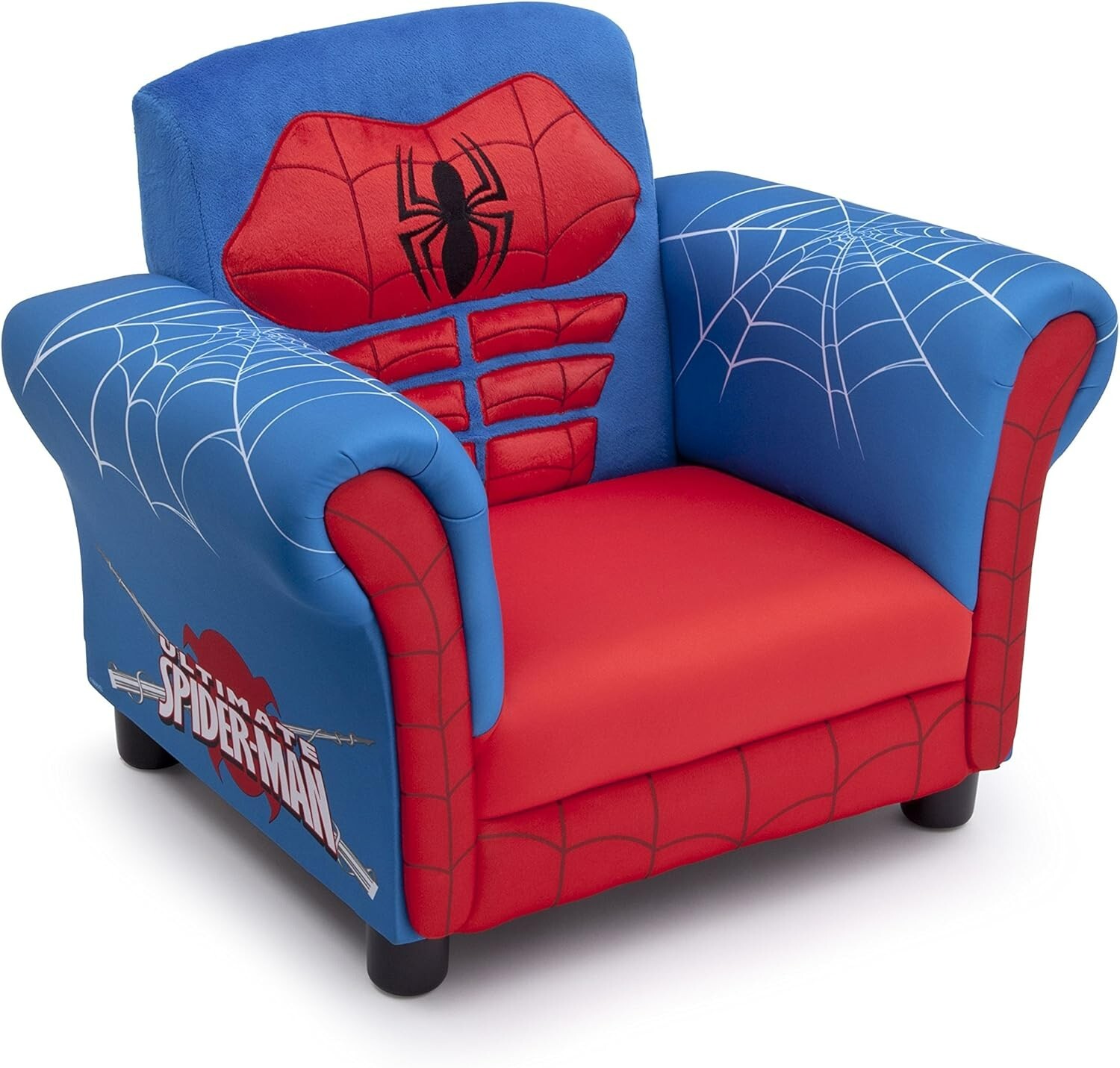 Upholstered Chair, Marvel Spider Man (Blue, Red)