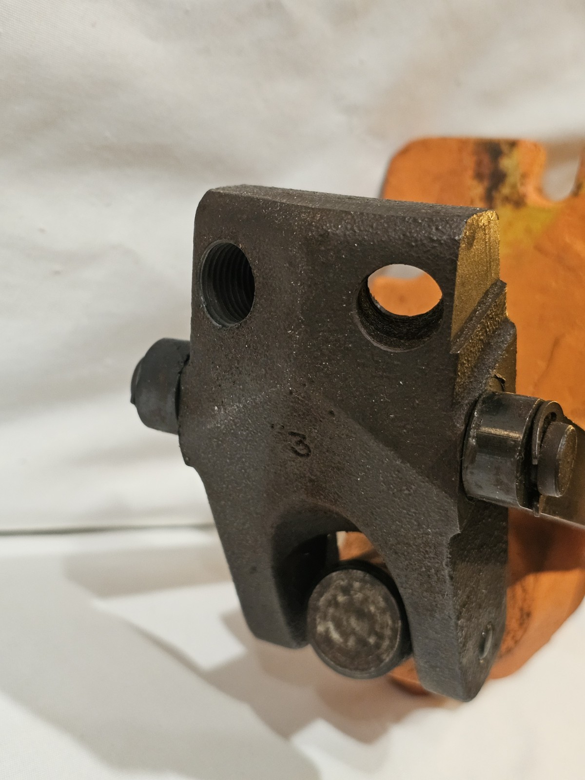 LYMAN ORANGE CRUSHER RELOADING PRESS CAST IRON SINGLE STAGE VINTAGE