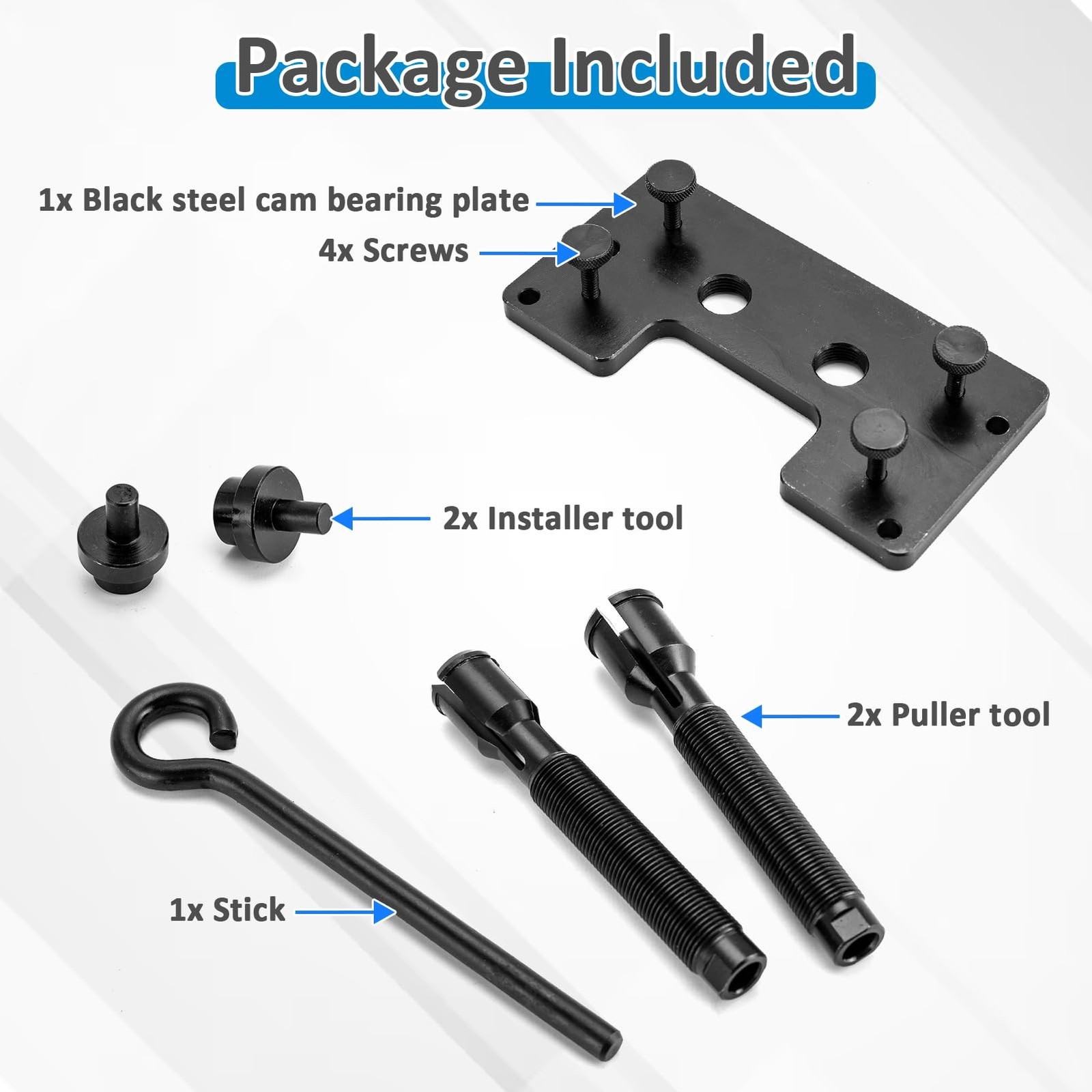 Wsays Inner Cam Bearing Installer and Puller Camshaft Remover Tool Compatible...