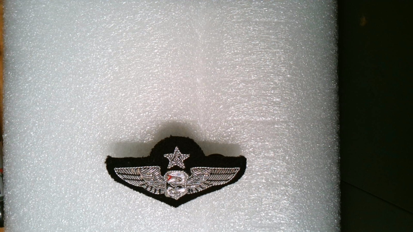 MILITARY PATCH SEW ON JUMP WINGS LOT #3 SENIOR FLIGHT SURGEON WITH 2 CLUTCHBACKS