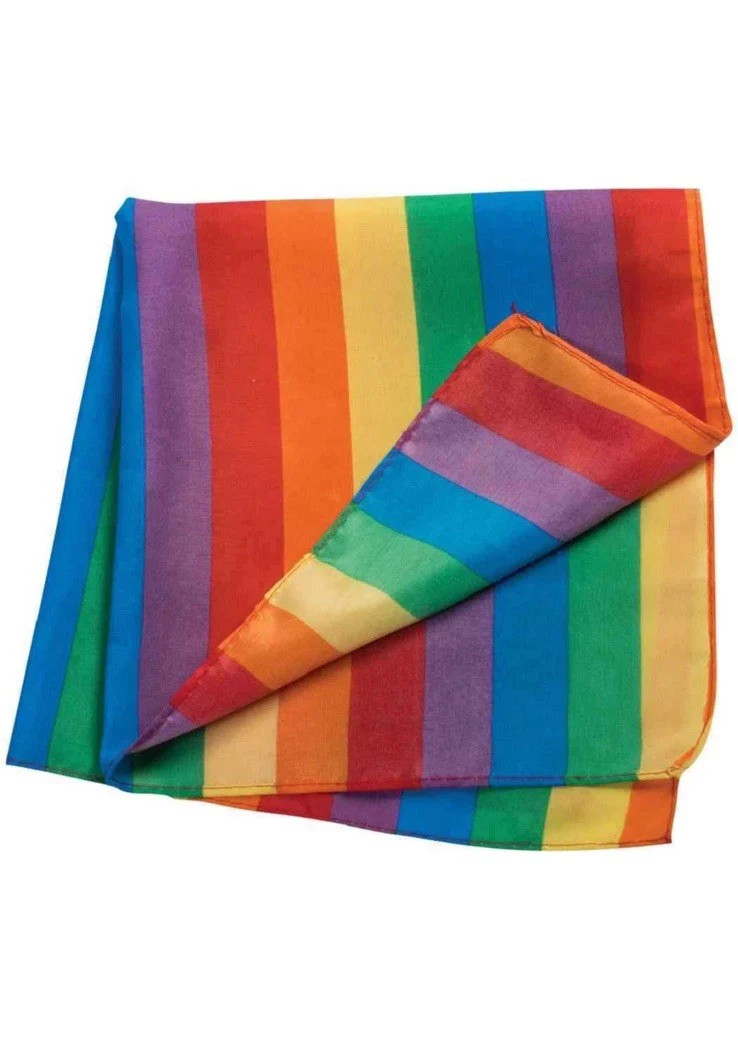 Rainbow Fantasy Bandana Pride Striped Fancy Dress Up Halloween Costume Accessory