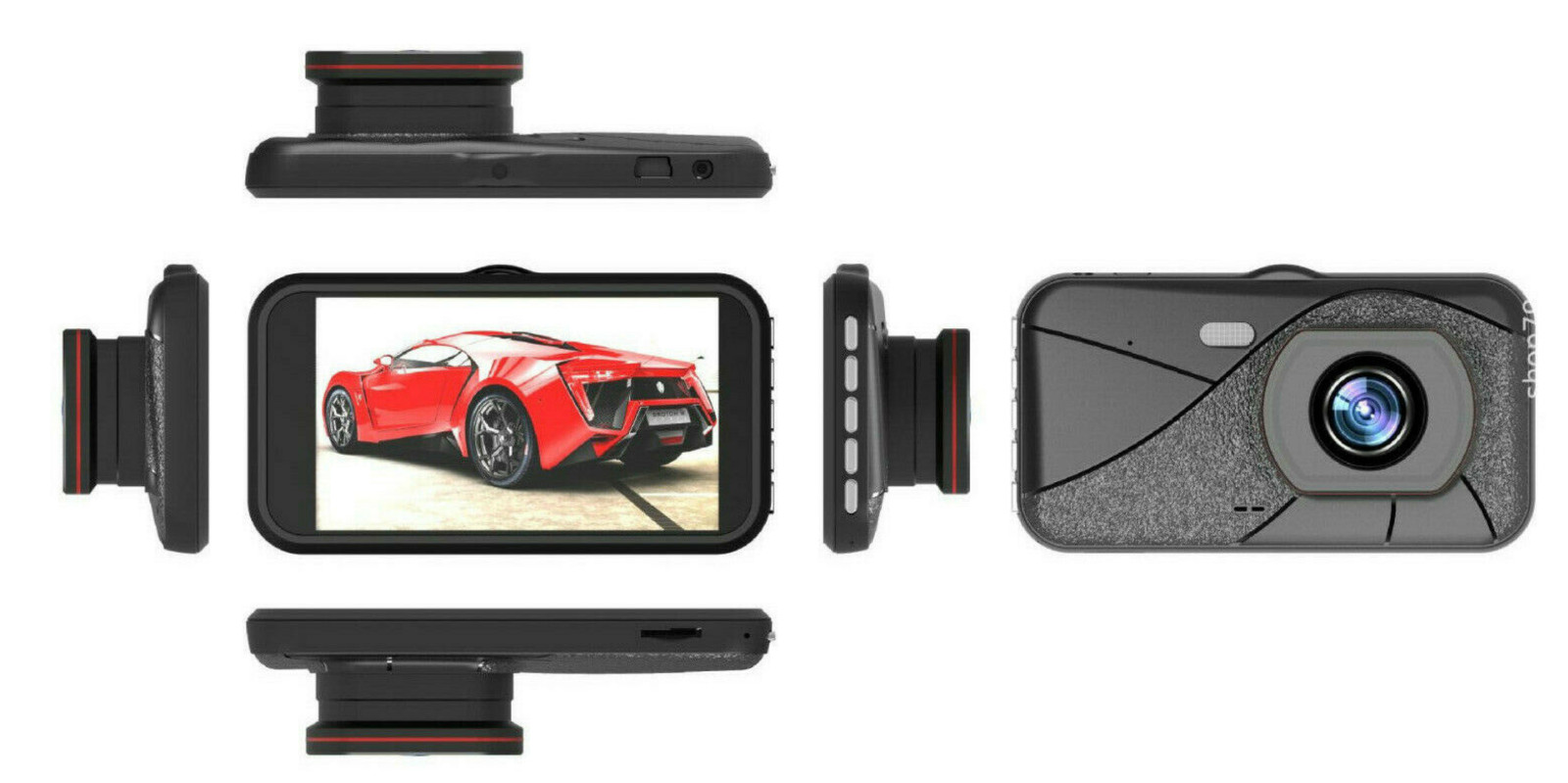 HD 1080P dash cam front + rear dual lens DVR camera 4" screen UK SELLER UK STOCK