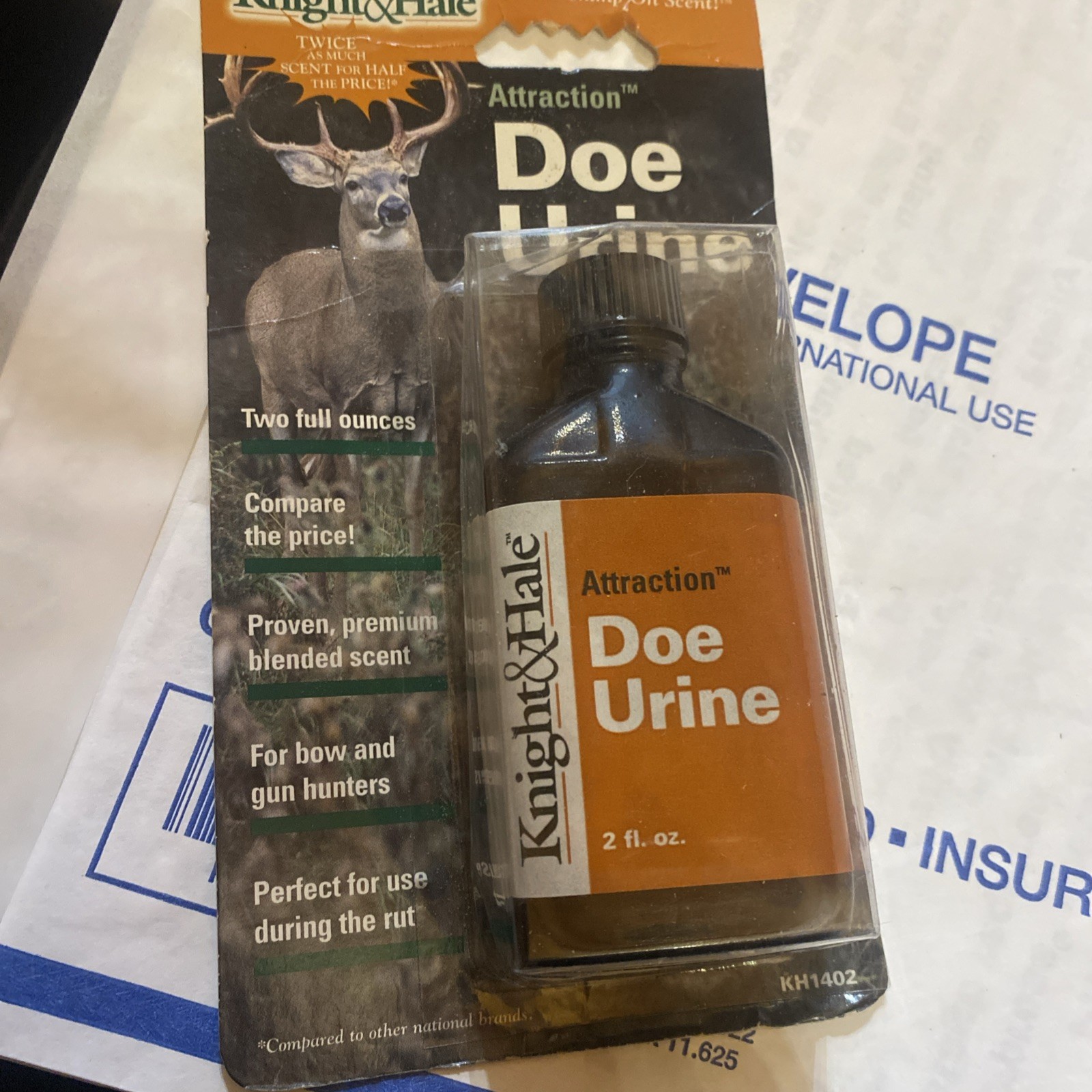 KNIGHT AND HALE BUCK ATTRACTANT SENT Natural Doe urine Nos Gr36
