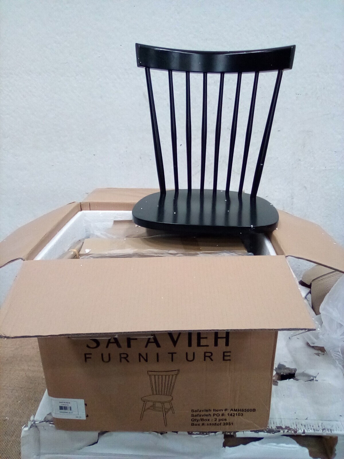Safavieh PARKER SPINDEL SIDE CHAIR, Reduced Price 2172729697 AMH8500B