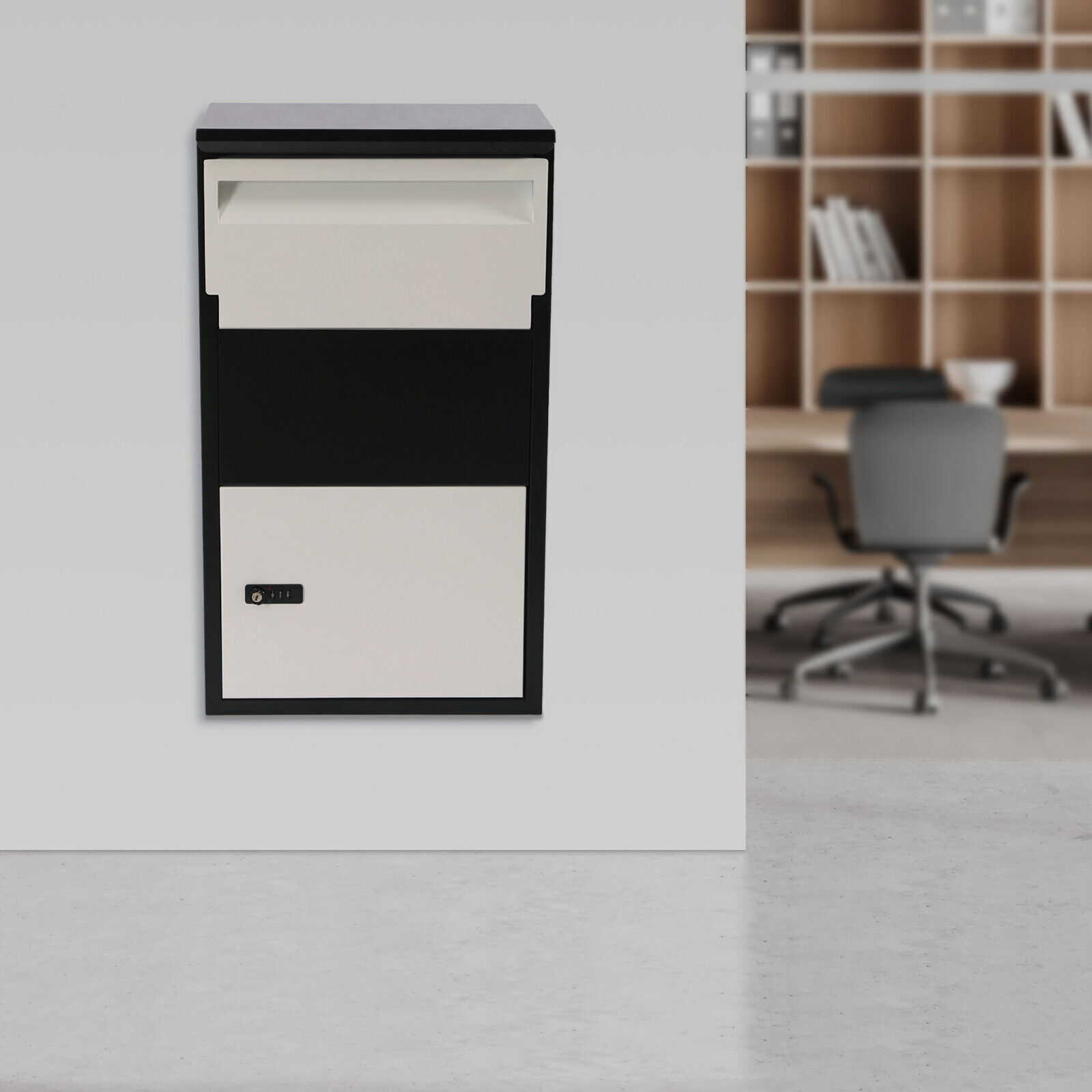 Package Delivery Box Mail Parcel Drop Mailbox Home Container Outdoor Code Lock