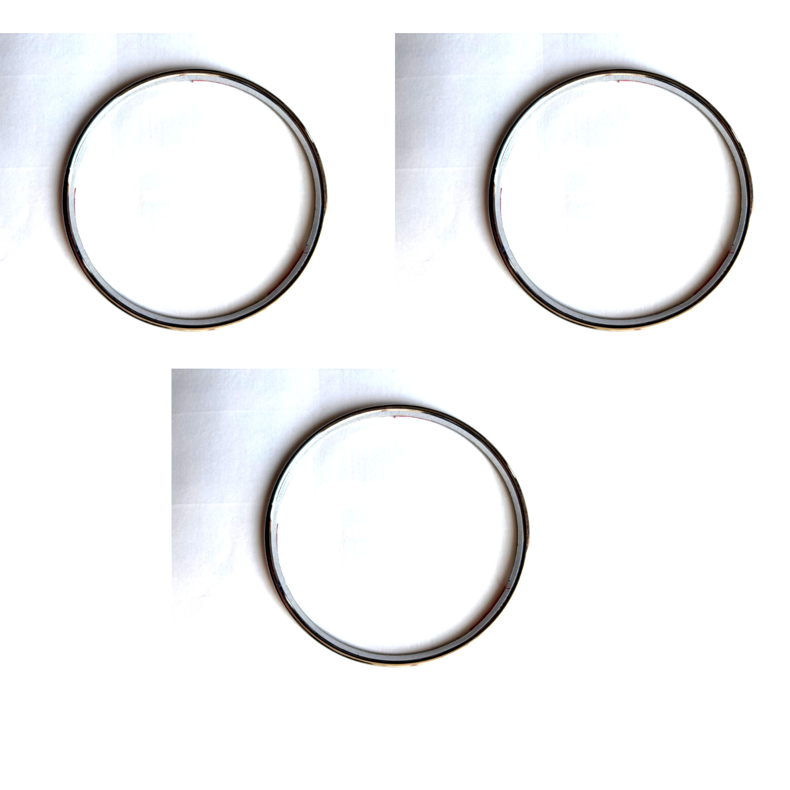 Binnacle Bezel for MPI Austin Rover Mini Dashboard Clock Cluster Chrome Ring x 3