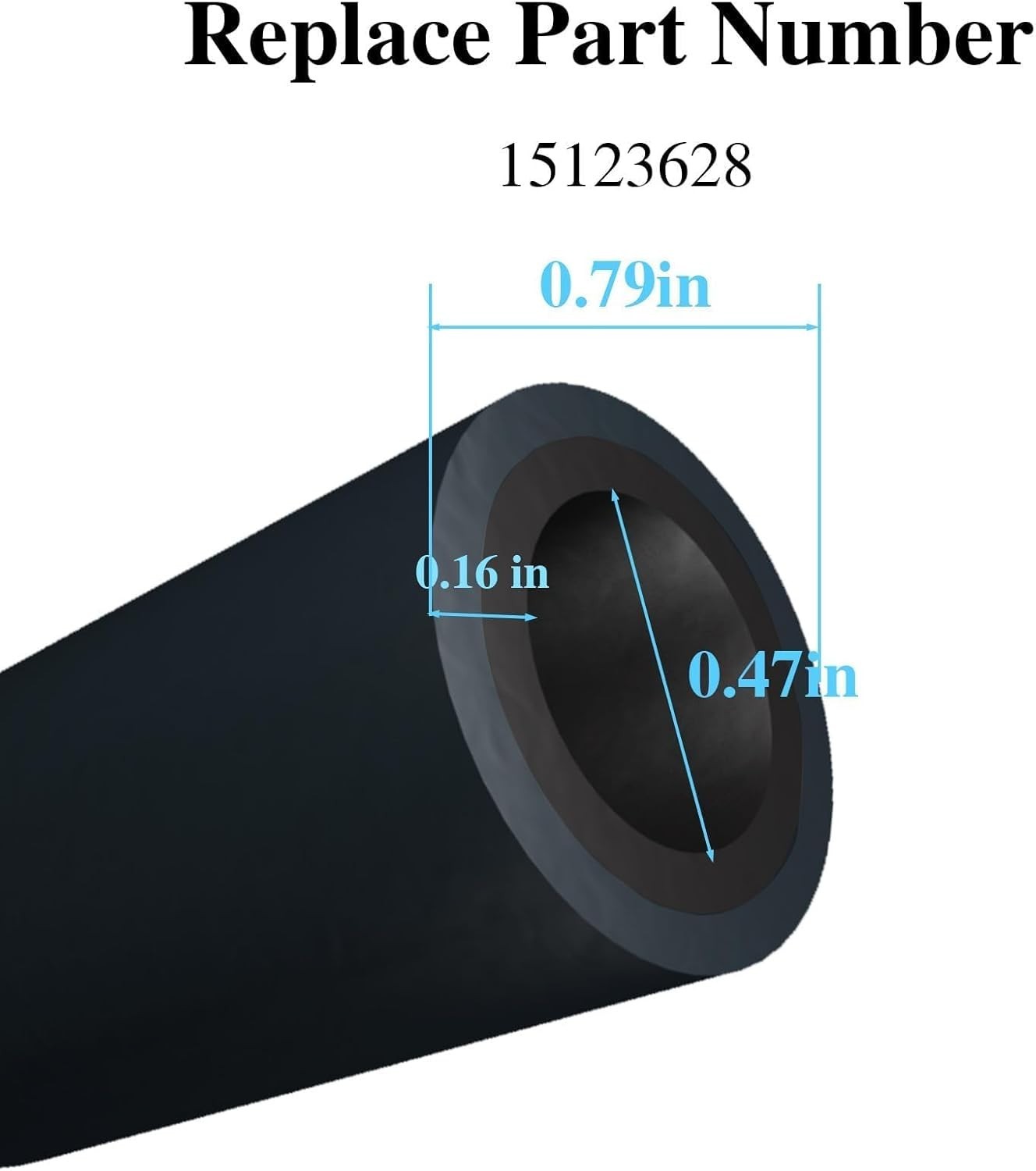 Improved Engine Crankcase Breather Hose,Double Layer Rubber Crank Ventilation...