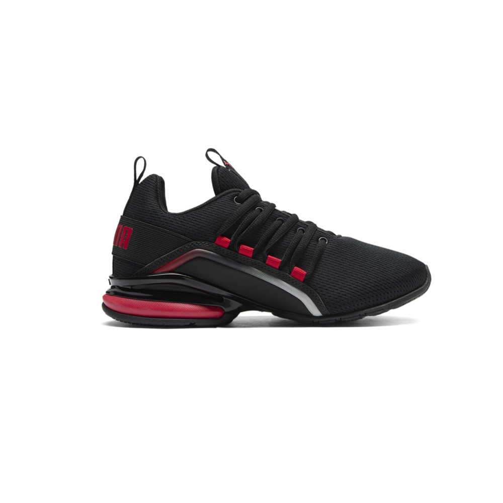 PUMA Axelion Mesh Fade Lace Up  Youth Boys Black Sneakers Casual Shoes 31130101