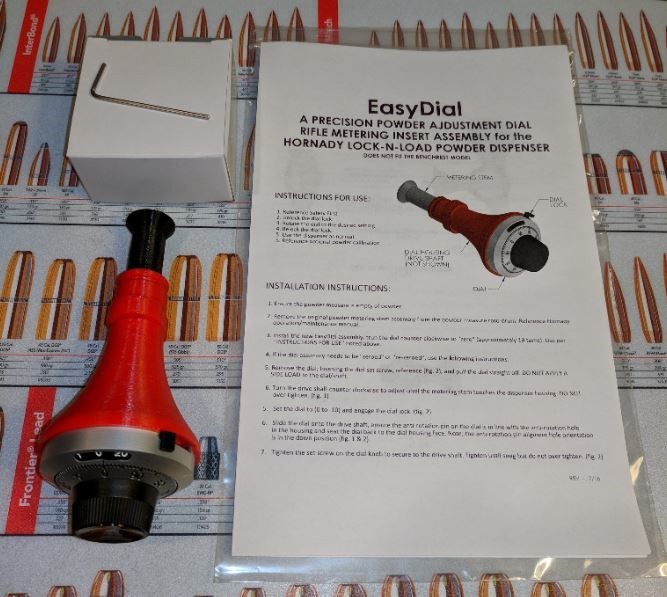 A Precision Powder Adjustment Dial Hornady L-n-L Powder Dispenser, RIFLE