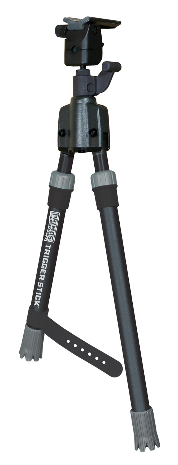 Primos 65825 Trigger Stick Bipod made of Steel with Black & Gray Finish, QD Swiv