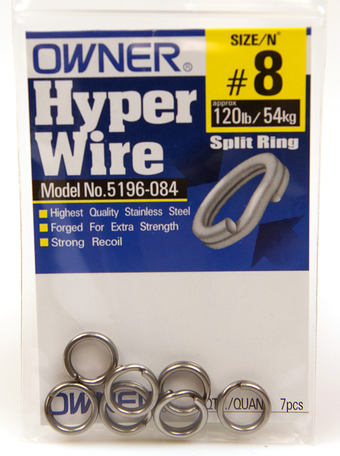 Owner Hyper Wire Heavy Duty Split Rings - All Sizes