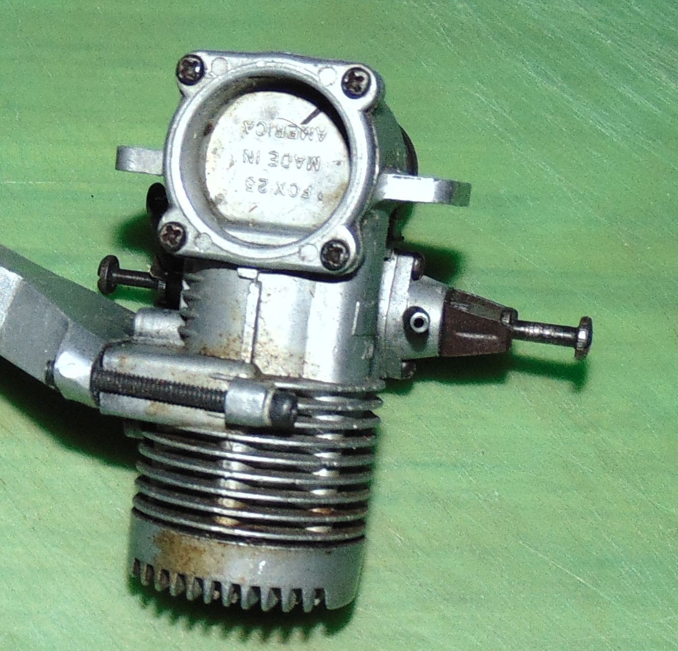 Fox 25 RC Model Airplane Engine wth muffler, used lightly