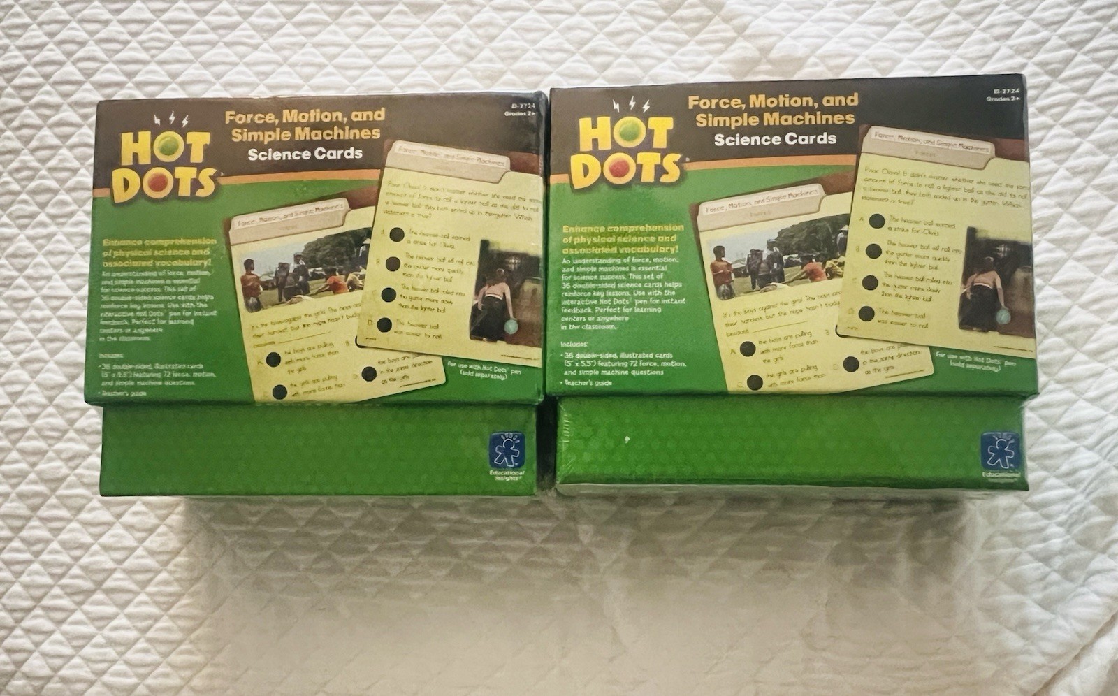 Educational Insights Hot Dots Science Cards 2 Set Grades 2+ Human Body STEM